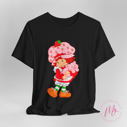 Camiseta Unisex de Strawberry Shortcake hugging the Cat Tee