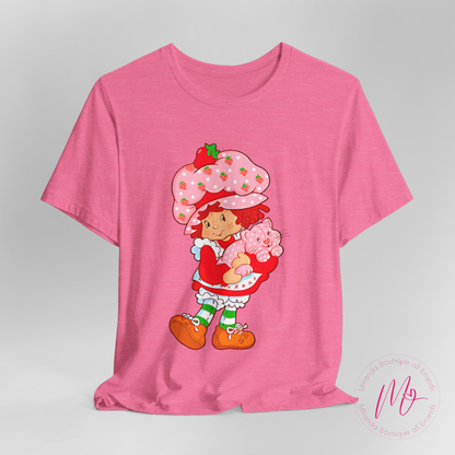 Camiseta para niños de Strawberry Shortcake hugging the Cat Tee