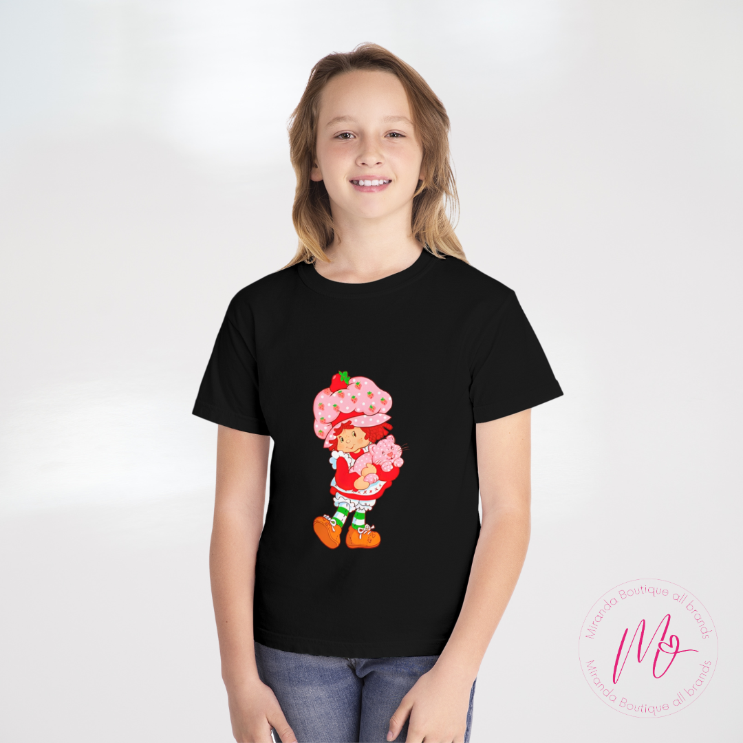 Camiseta para niños de Strawberry Shortcake hugging the Cat Tee