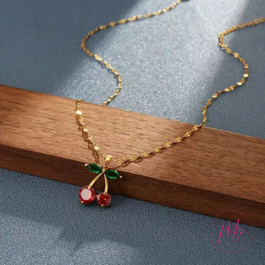 Cherry Stainless Steel Necklace